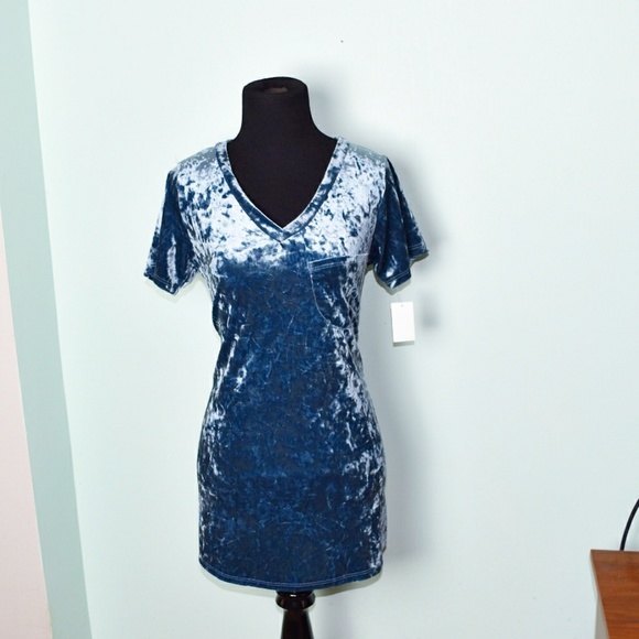 Poof! Tops - NWT Poof Crushed Velvet Blouse